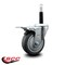 Service Caster 4'' Thermoplastic Rubber Swivel 3/4'' Expanding Stem Caster Total Lock Brake SCC-EXTTL20S414-TPRB-34 - alternate 3